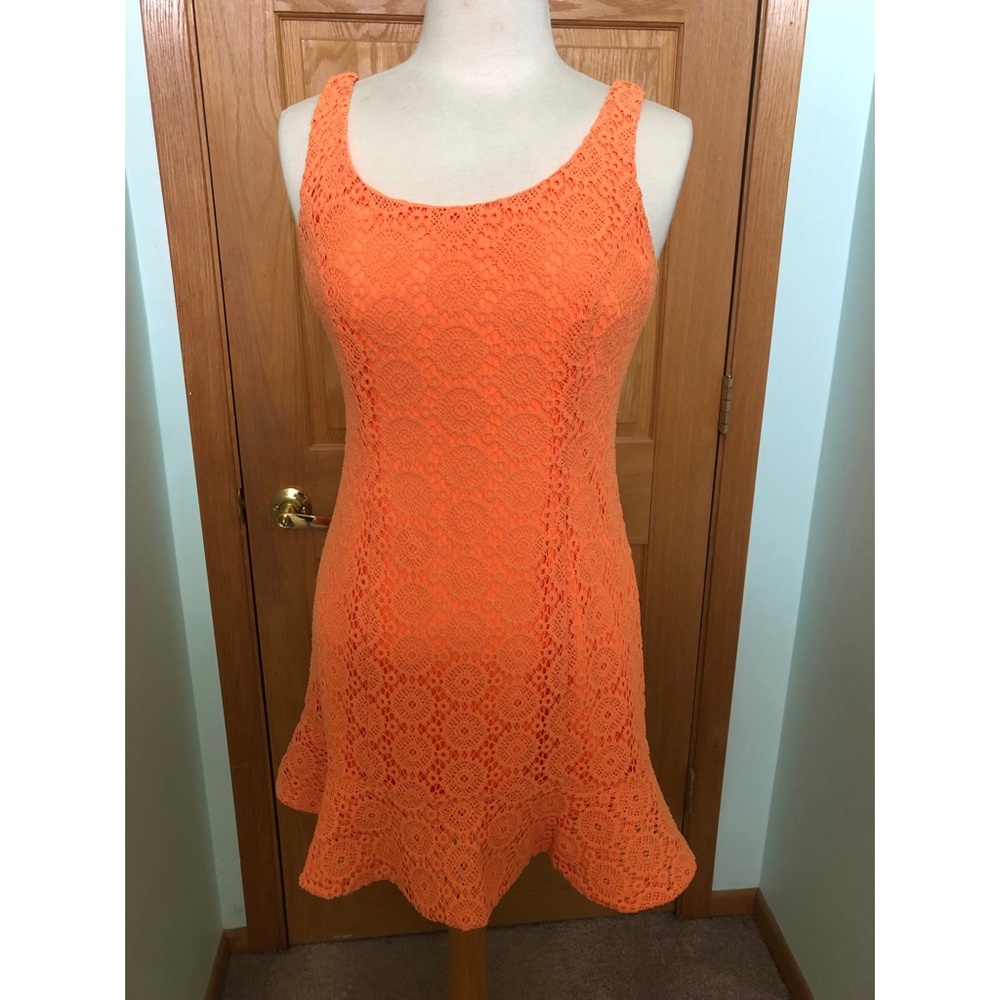 Lilly Pulitzer Orange crochet dress